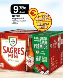 Intermarché Sagres mini - cerveja promoção