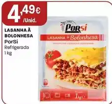 Intermarché Porsi - lasanha a bolonhesa promoção