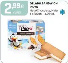 Intermarché Porsi - gelado sandwich promoção