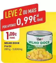 Intermarché Porsi - milho doce promoção