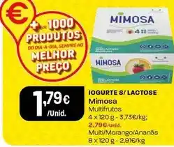 Intermarché Mimosa - iogurte s/lactose promoção