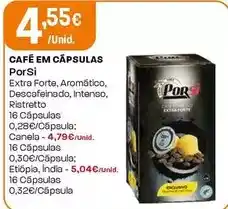 Intermarché Porsi - café em cápsulas promoção