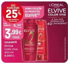 Intermarché L'oréal - champo elvive color vive promoção