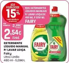 Intermarché Fairy - detergente líquido manual p/ lavar loica promoção