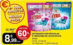 Intermarché X-tra - detergente em capsulas p/ maquina de lavar roupa promoção