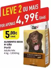 Intermarché Porsi - alimento seco p/ cáo promoção