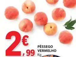 E.Leclerc Pêssego vermelho promoção