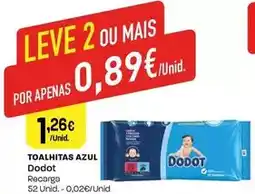Intermarché Dodot - toalhitas azul promoção