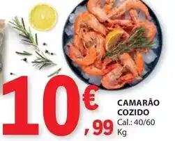 E.Leclerc Camarão cozido promoção