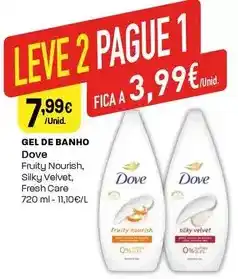 Intermarché Dove - gel de banho promoção
