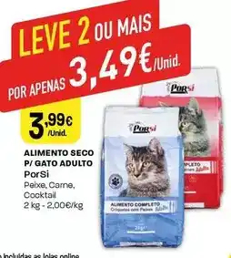 Intermarché Porsi - alimento seco p/ gato adulto promoção
