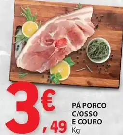 E.Leclerc Pá porco c/osso e couro promoção