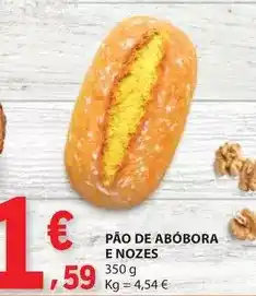 E.Leclerc Pão de abóbora e nozes promoção
