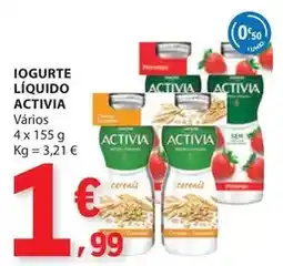 E.Leclerc Activia - iogurte liquido promoção