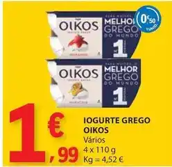 E.Leclerc Oikos - iogurte grego promoção