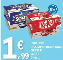 E.Leclerc Iogurte bicompartimentado promoção