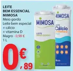 E.Leclerc Mimosa - leite bem essencial promoção