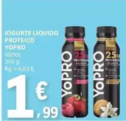 E.Leclerc Yopro - iogurte liquido proteico promoção