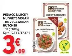 E.Leclerc Lucky - pedaços/lucky nuggets vegan the vegetarian butcher promoção