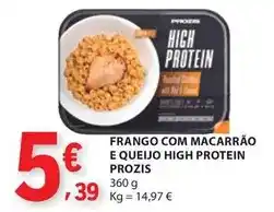 E.Leclerc Prozis - frango com macarrão e queijo high protein promoção