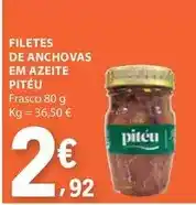 Pitéu - filetes de anchovas em azeite