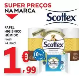 E.Leclerc Scottex - papel higienico humido promoção