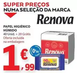 E.Leclerc Renova - papel higiénico húmido promoção