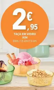 E.Leclerc Dim - taça em vidro promoção