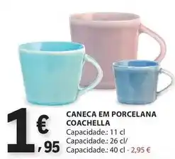 E.Leclerc Caneca em porcelana promoção