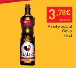 Recheio Gallo - azeite subtil promoção