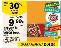 Continente Mini - cerveja c/ alcool super bock promoção
