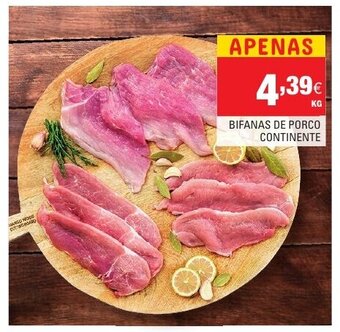 Continente Bifanas de Porco Continente promoção
