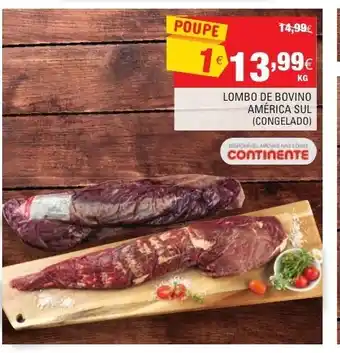 Continente Lombo de Boniho América Sul promoção
