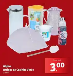 Lidl Alpina artigos de cozinha verão promoção