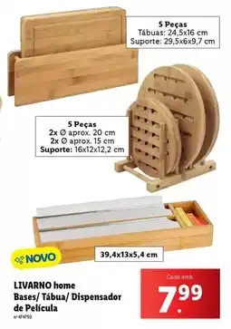 Lidl Home bases/ tabua/ dispensador de pelucha promoção