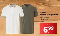 Lidl Livergy polo de manga curta promoção
