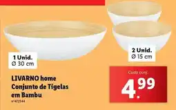 Lidl Conjunto de tigelas em bambu promoção
