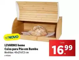 Lidl Home caixa para pao em bambu promoção