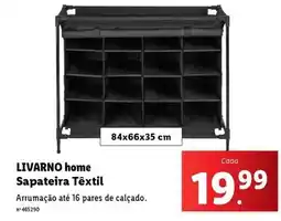 Lidl Sapateira texitil promoção