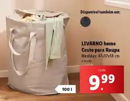 Lidl Cesto para roupa promoção