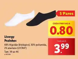 Lidl Biológico - livergy pezinhos promoção