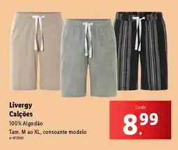 Lidl Livergy calções promoção