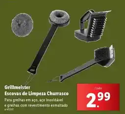 Lidl com - escovas de limpeza churrasco promoção