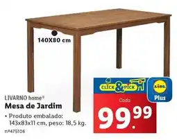 Lidl Lidl - mesa de jardim promoção