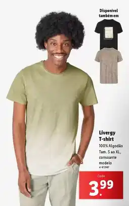 Lidl Livergy t-shirt promoção