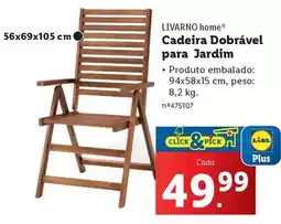 Lidl Lidl - cadeira dobrável para jardim promoção