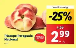 Lidl Nacional - pêssego paraguaio promoção