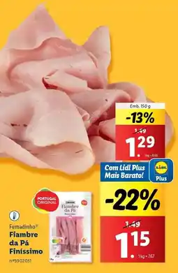 Lidl Portugal - fiambre da pa finissimo promoção