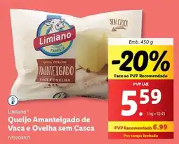 Lidl Limiano - queijo amanteigado de vaca e ovelha sem casca promoção