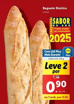 Lidl Lidl - baguette rustica promoção